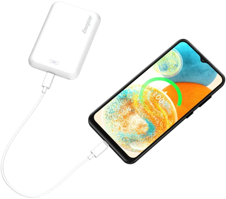 Energizer 5000 mAh 15W balta