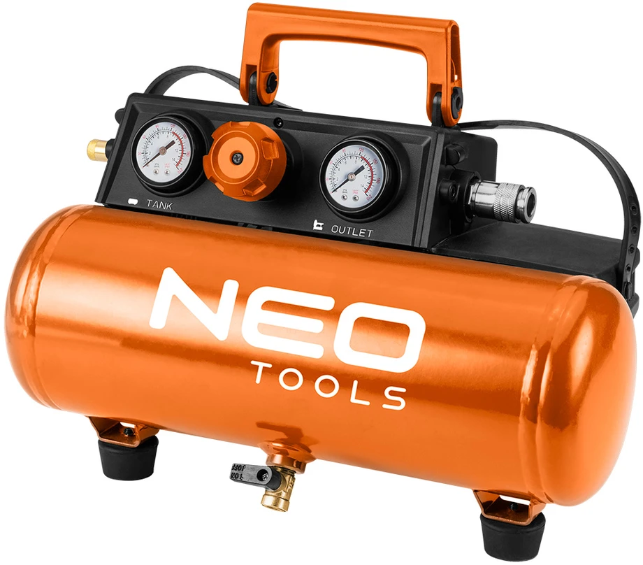 Neo „Energy+“ 18 V akumuliatorinis kompresorius, 8 barai, 3,8 l, be akumuliatoriaus