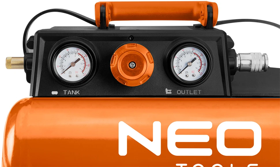 Neo „Energy+“ 18 V akumuliatorinis kompresorius, 8 barai, 3,8 l, be akumuliatoriaus