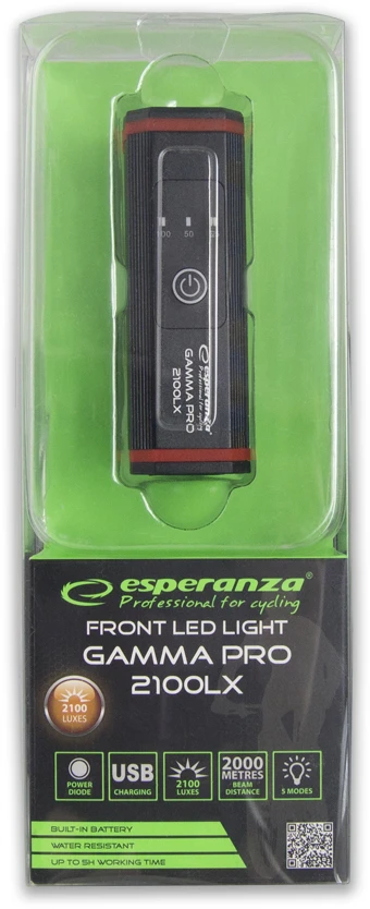Dviračio lemputė 2in1 Esperanza Gamma Pro 2100LX, EOT058