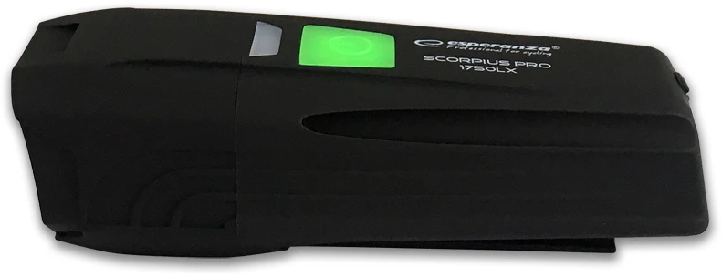Dviračio žibintuvėlis su LED apšvietimu Esperanza Scorpius PRO 1750 LX EOT060