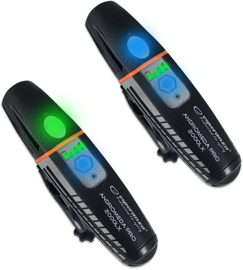 Dviračio žibintuvėlis su LED apšvietimu Esperanza Andromeda PRO 2000 LX EOT062