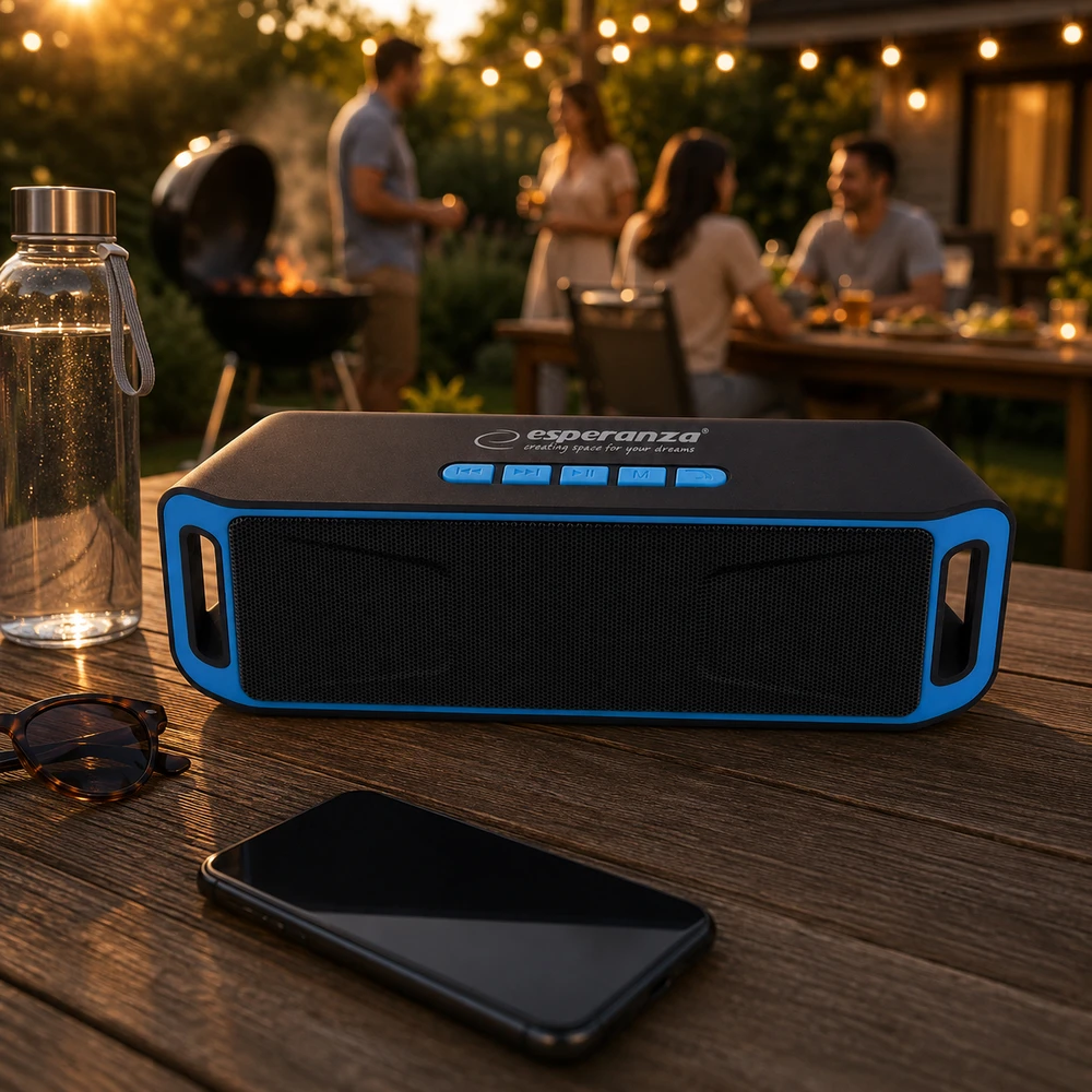 ESPERANZA EP126KB FOLK - Bluetooth kolonėlė su integruotu FM radiju