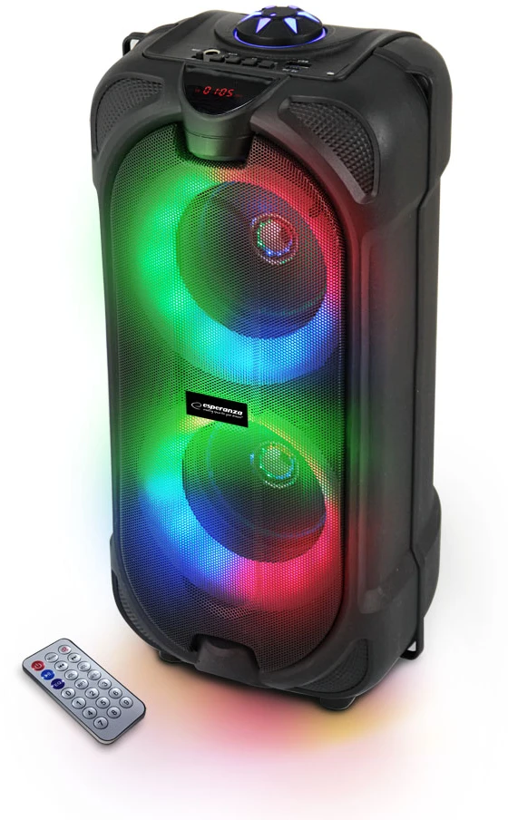 Bluetooth Garsiakalbis - Esperanza EP157 10W FM LED RGB Juodas