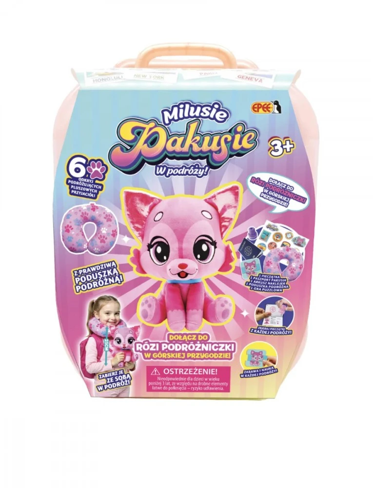 Epee Maskotka milusie pakusie w podróży rozia podróżniczka
