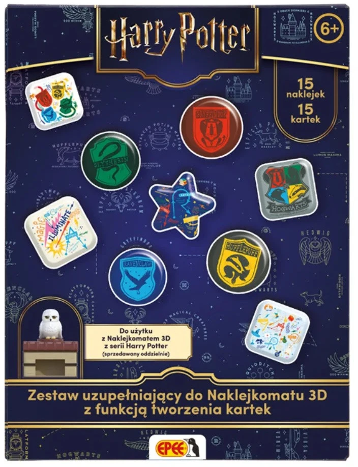 Epee Rinkinys kreatywny naklejkomat 3d harry potter komplektas uzupełniający