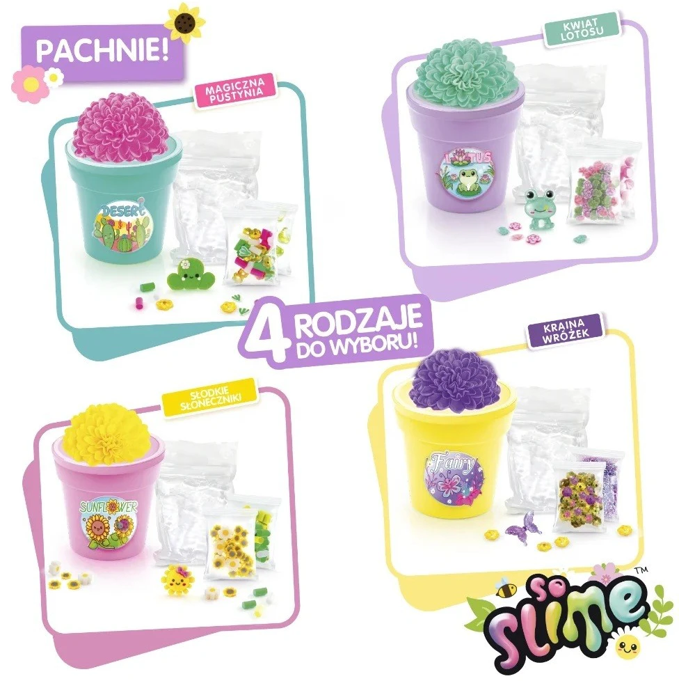 Epee Rinkinys „Slime Flower Creations“ kūrybinis rinkinys – violetinis vazonas