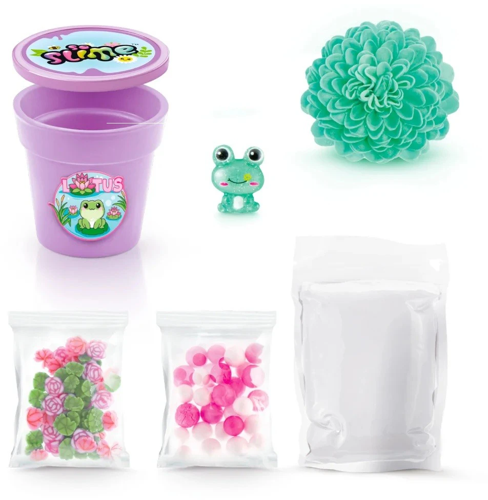 Epee Rinkinys „Slime Flower Creations“ kūrybinis rinkinys – violetinis vazonas