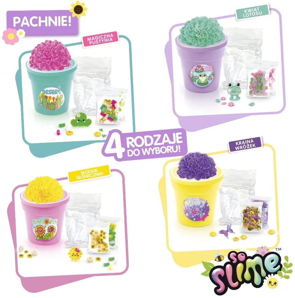 Epee Rinkinys „Slime Flower Creations“ kūrybinis rinkinys – rožinis gėlių vazonas