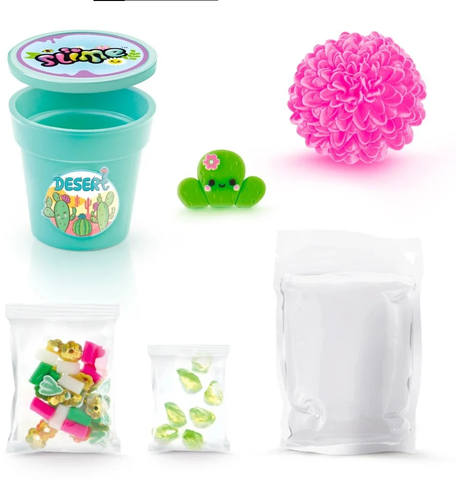 Epee Rinkinys „Slime Flower Creations“ kūrybinis rinkinys – žalias vazonas
