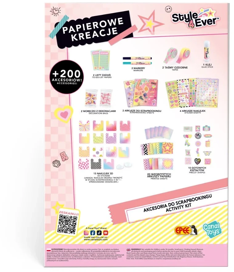 Epee Rinkinys papierowe kreacje priedai do scrapbookingu