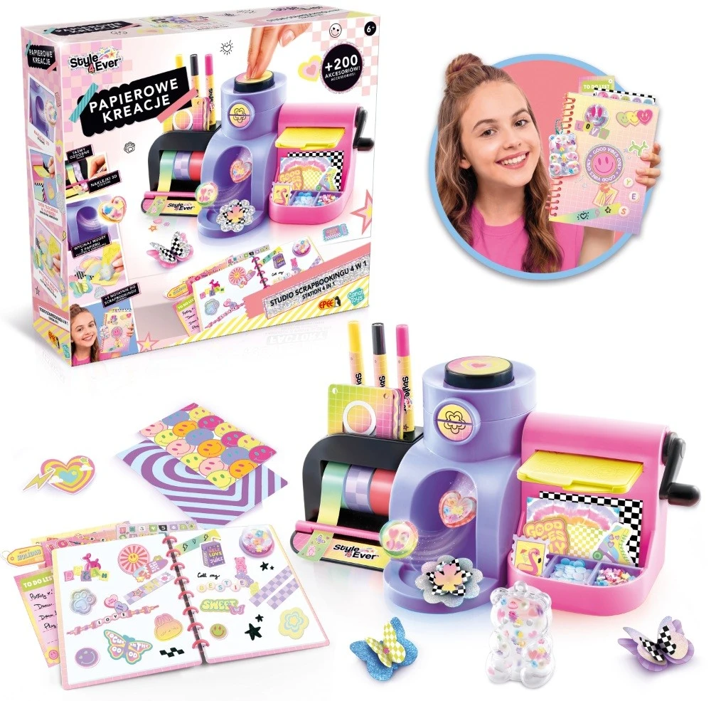 Epee Rinkinys papierowe kreacje studio scrapbooking 4w1