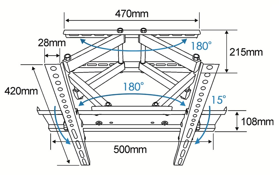 Laikiklis Esperanza ERW004 TV mount 26-70'' iki 55kg