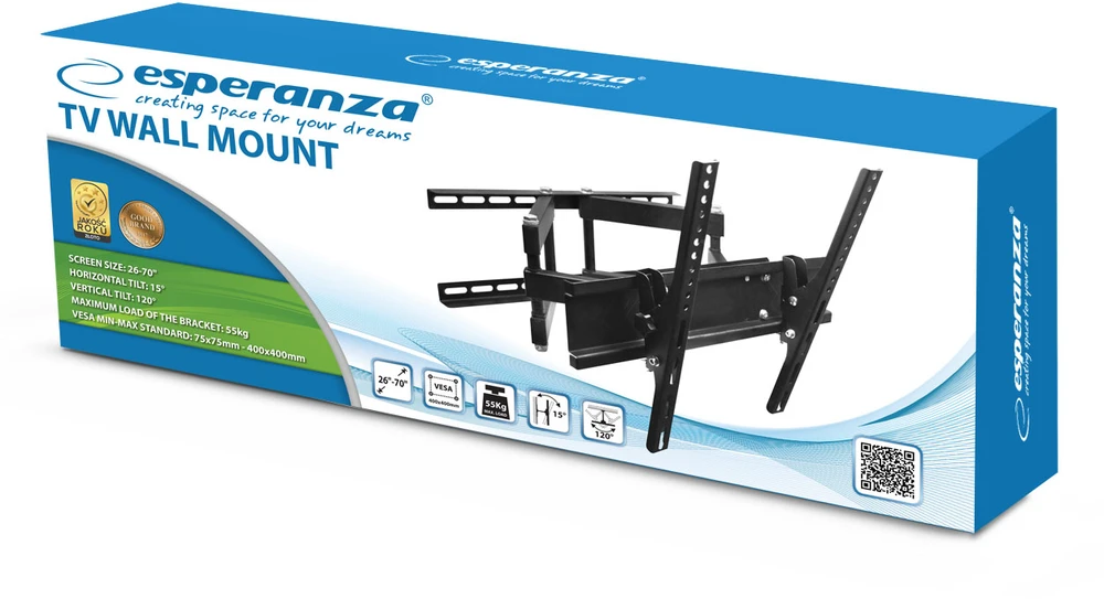 Laikiklis Esperanza ERW004 TV mount 26-70'' iki 55kg