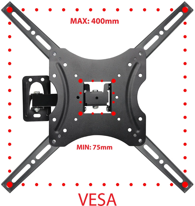 Laikiklis Esperanza ERW015 TV Mount 26“–70” 177.8 cm Juodas