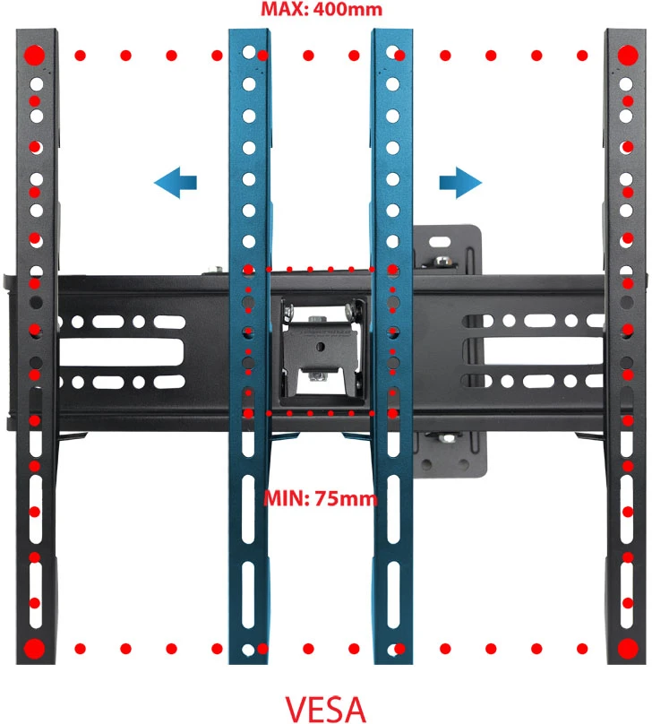 Laikiklis Esperanza ERW016 TV mount/stand 177.8 cm (70") Juodas