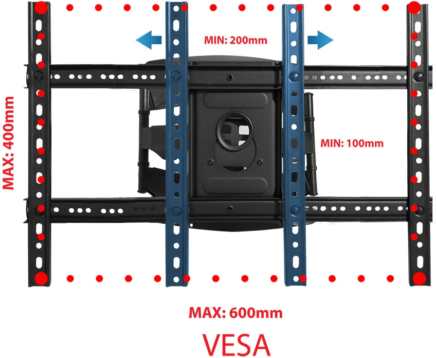 Laikiklis Esperanza ERW021 CRONOS 2.16 m (85") TV mount Juodas