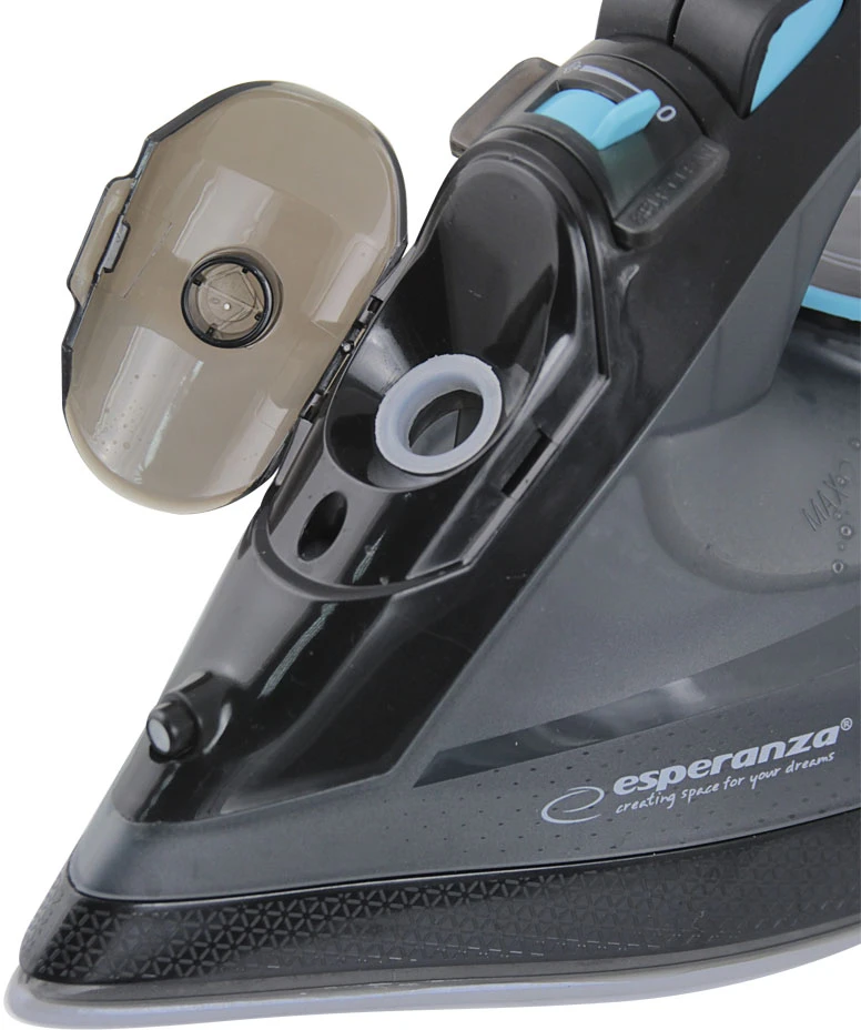 Esperanza EHI010 Garų lygintuvas Ceramic soleplate Pilkas, Juodas 2600 W