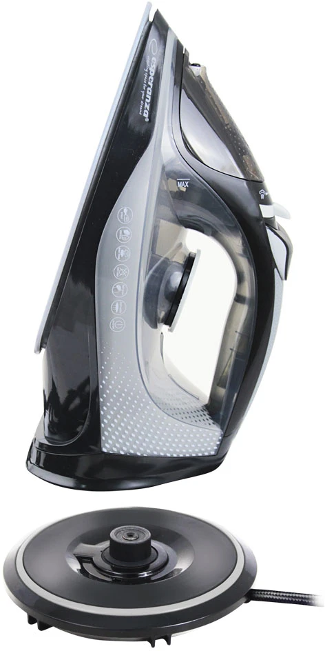 Esperanza EHI011 Garų lygintuvas Ceramic soleplate Pilkas, Juodas 2600 W