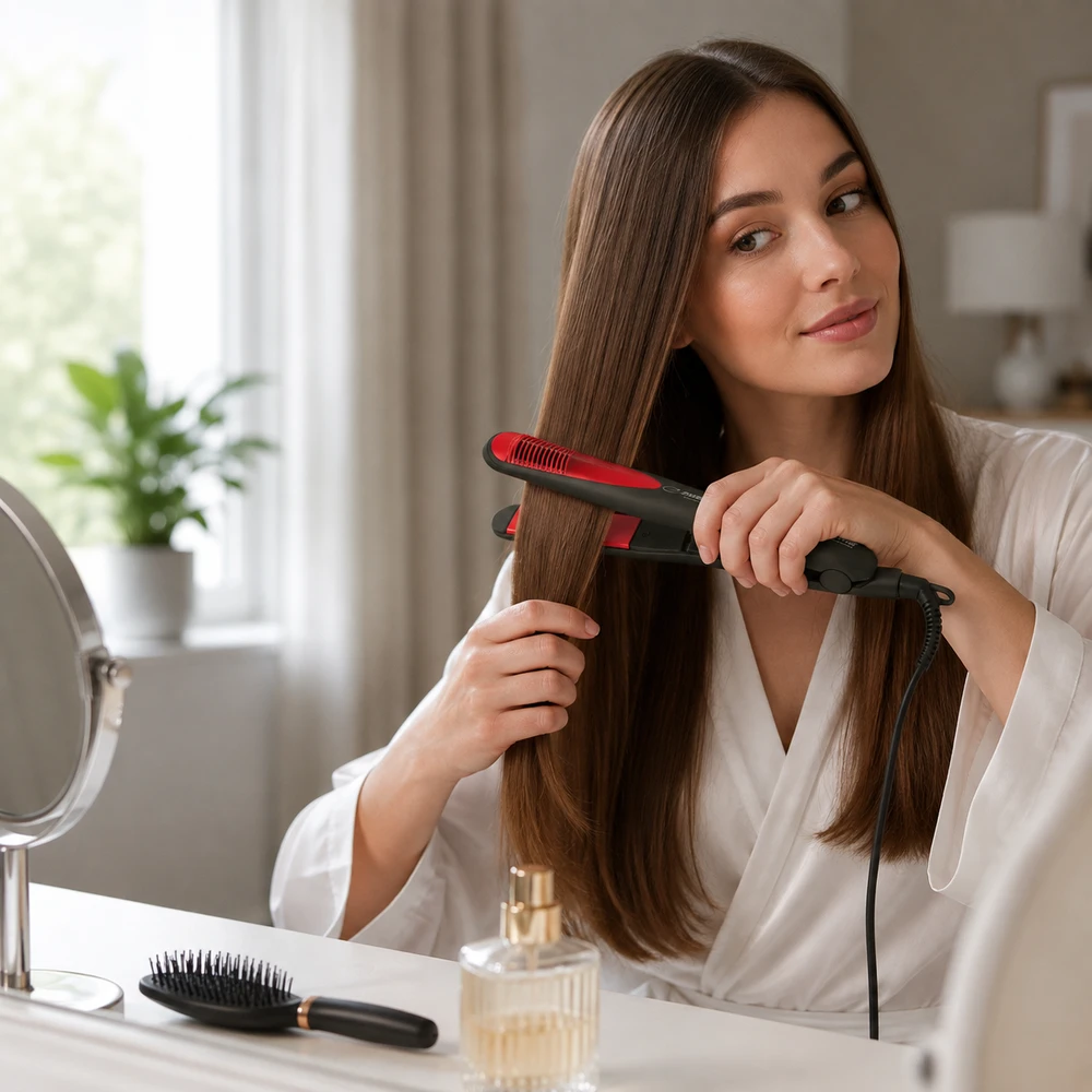 Tiesinimo žnyplės for hair Esperanza Brilliant EBP004 (35W, juodos spalvos)