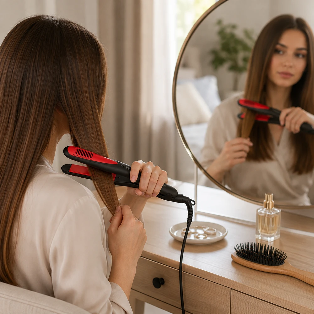 Tiesinimo žnyplės for hair Esperanza Brilliant EBP004 (35W, juodos spalvos)