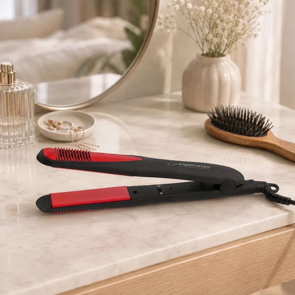 Tiesinimo žnyplės for hair Esperanza Brilliant EBP004 (35W, juodos spalvos)
