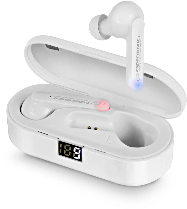 Esperanza EH230W Bluetooth In-Ear Ausinės TWS Baltas