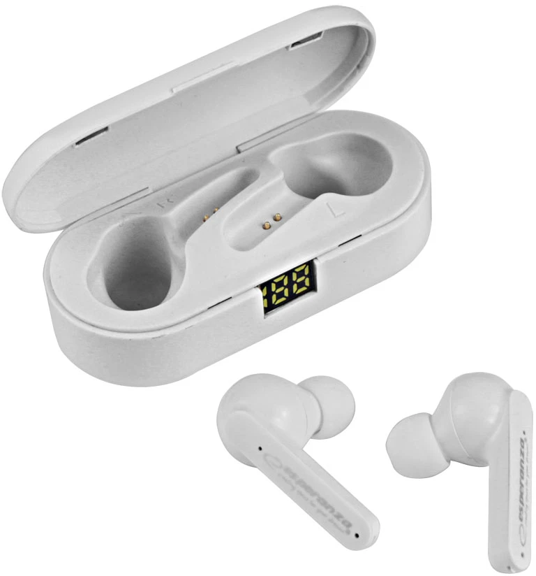 Esperanza EH230W Bluetooth In-Ear Ausinės TWS Baltas