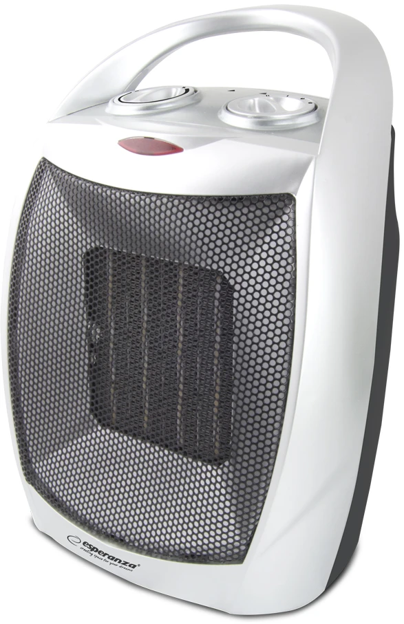 ESPERANZA Heater fan electric nza EHH006 1500W 3 heating levels juodos spalvos sidabrinis