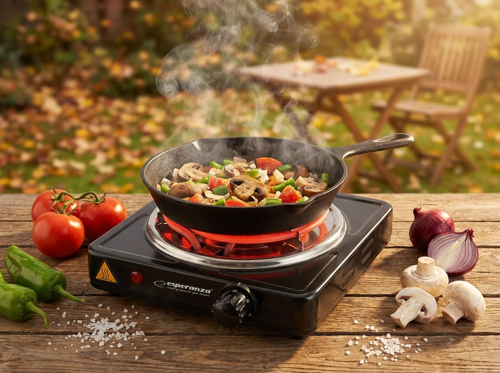 Esperanza EKH012K Juodas electric stove