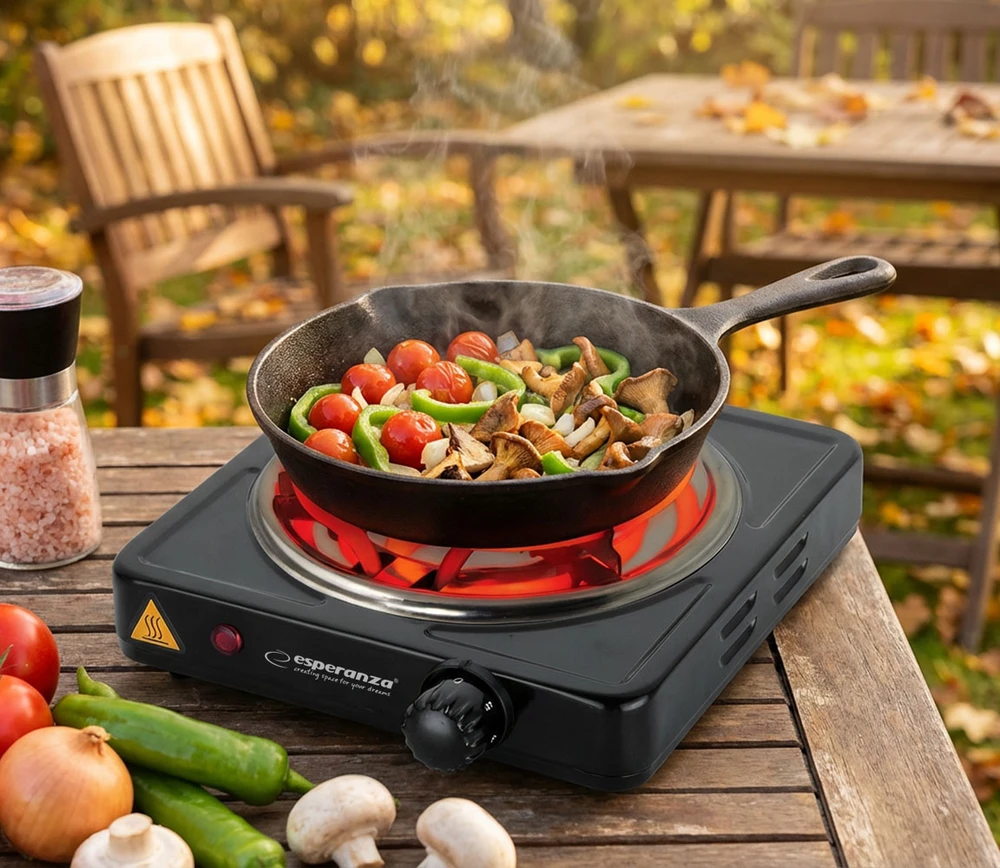 Esperanza EKH012K Juodas electric stove