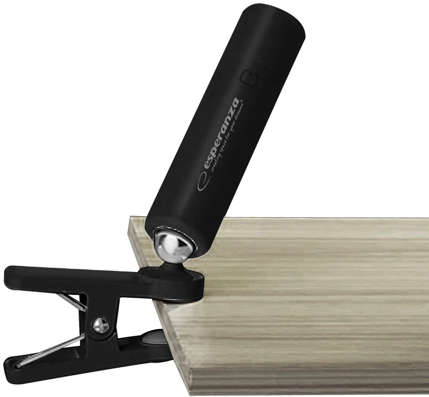 Esperanza ELD118K LED desk lamp 3in1 Juodas