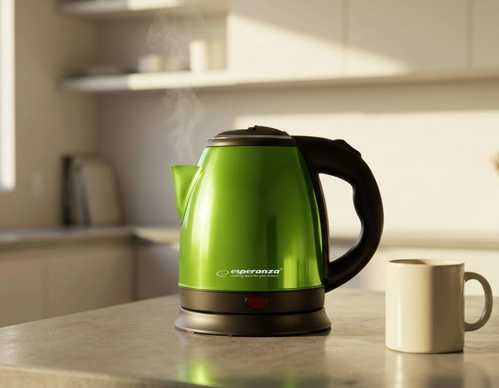 Elektrinis Virdulys - Esperanza EKK128G - 1 L, Žalias, 1350 W