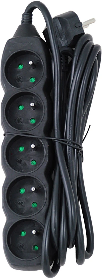 Esperanza ELK208K Power strip 5GN/3M Juodas