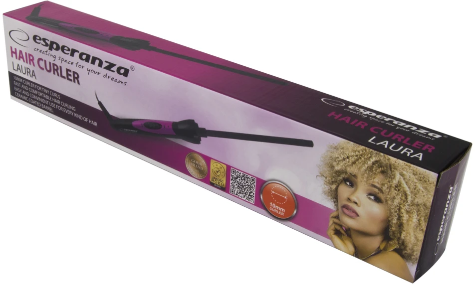 ESPERANZA EBL014 - 5901299949573 ESPERANZA EBL014 LAURA - HAIR CURLER - 10 MM