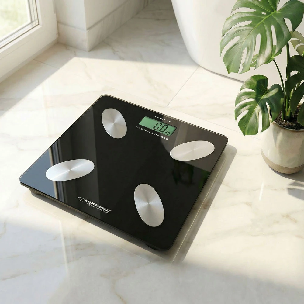 Esperanza EBS022K personal scale Electronic personal scale Square Juodas