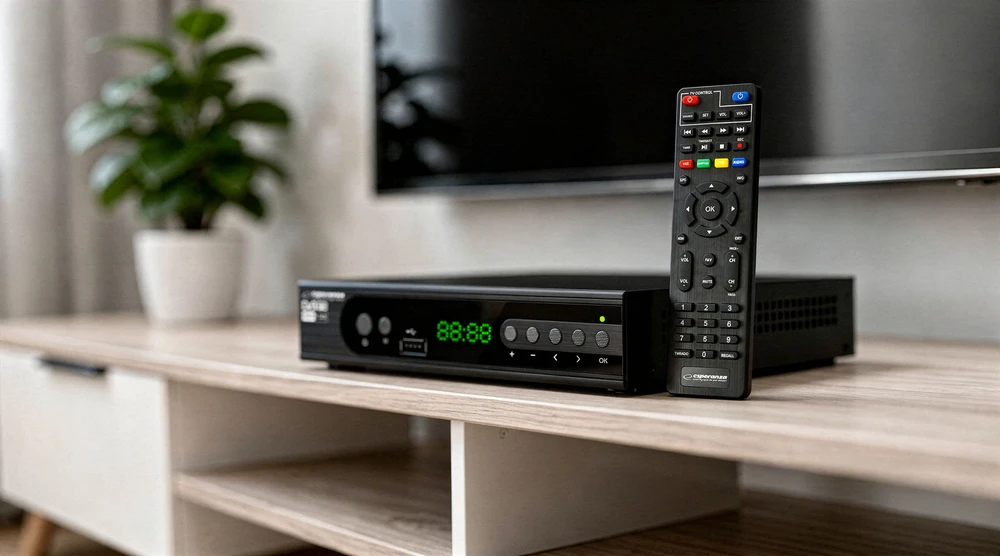 Priedėlis „Esperanza EV106P HDMI USB 2.0 Timeshift DVB-T2 Juodas“