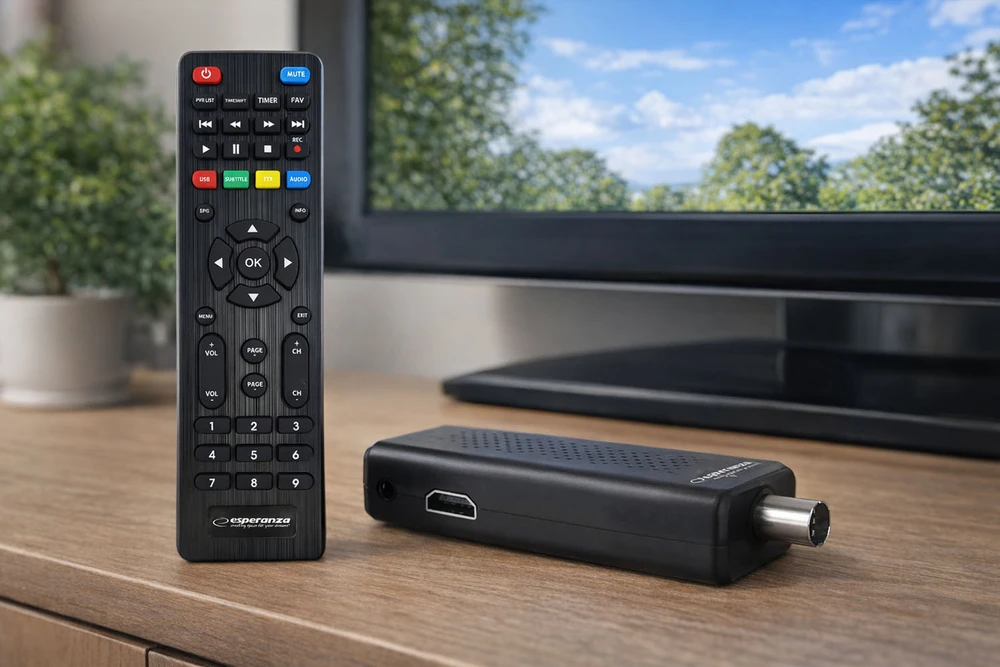 „Esperanza“ skaitmeninis imtuvas / dekoderis DVB-T2 H.265 / HEVC EV109R