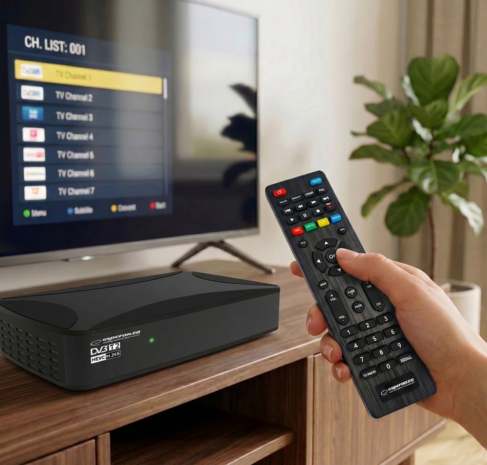Esperanza EV108R TV set-top box Cable Juodas