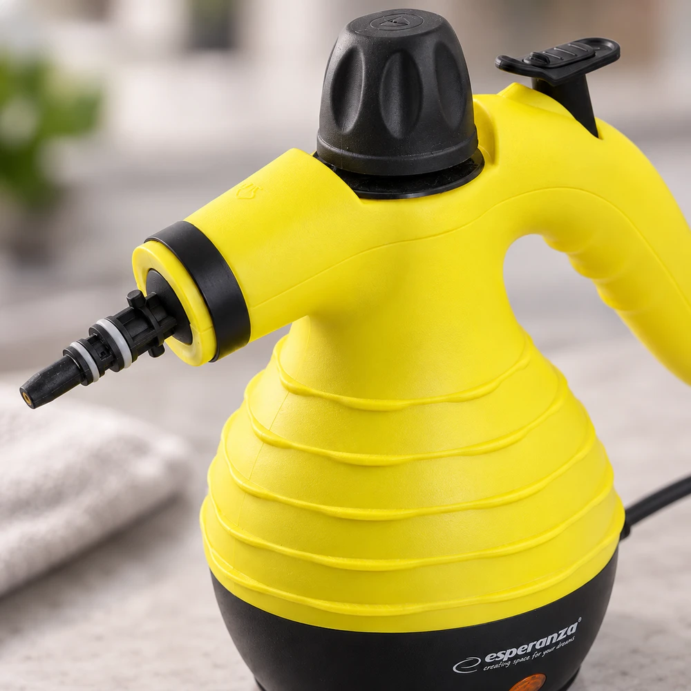 Nešiojamas Garų Valytuvas - Esperanza EHS001 900W, 0.35L, Geltonas
