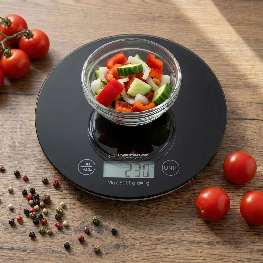 Virtuvinės svarstyklės ESPERANZA EKS003K MANGO (juodos)