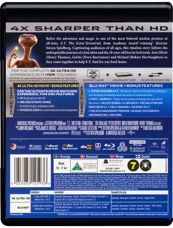 ET – ateivis (4K UHD ir „Blu-ray“)