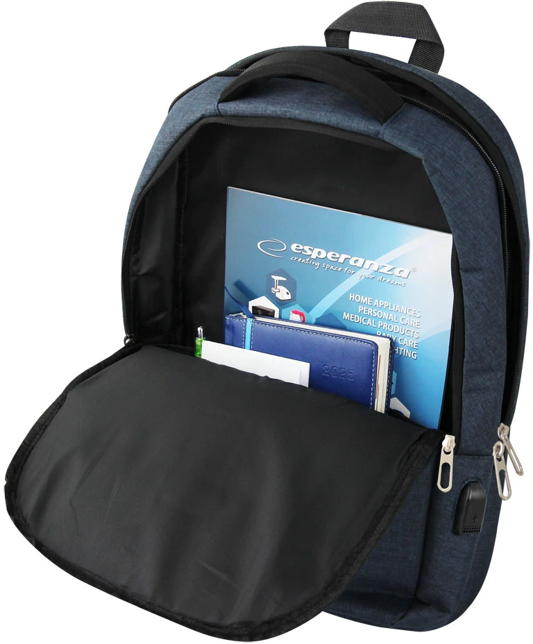 Esperanza ET196 Nešiojamas kompiuteris Backpack 15.6'' Mėlyna