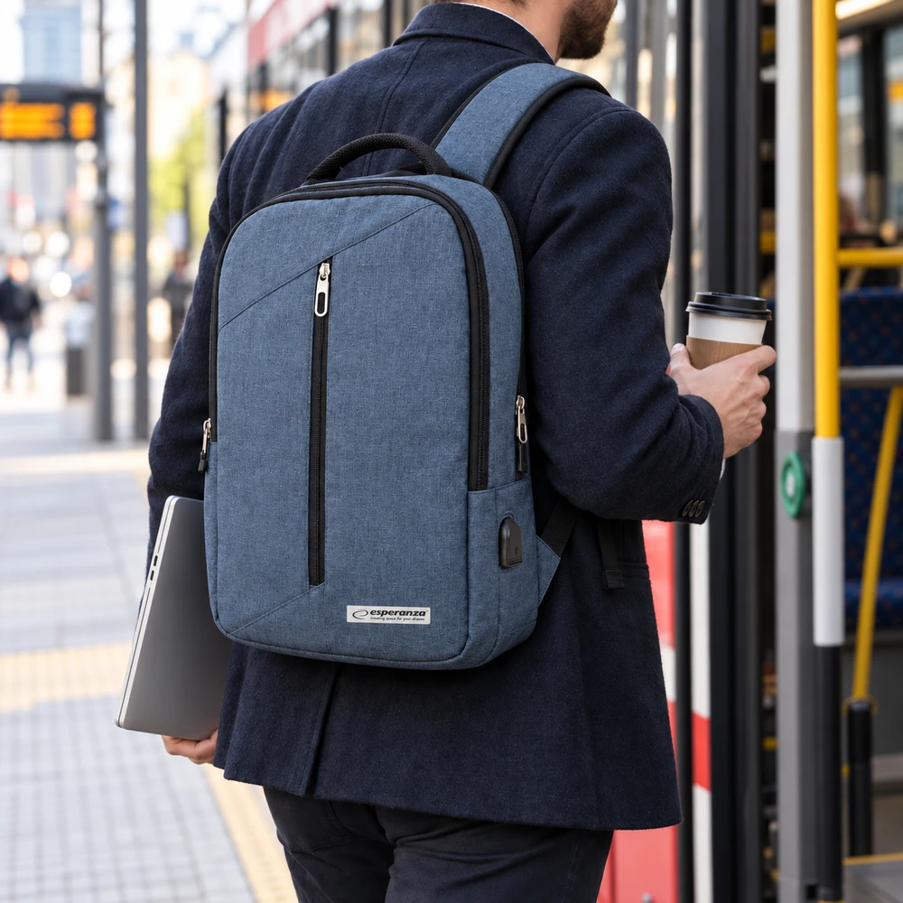Esperanza ET196 Nešiojamas kompiuteris Backpack 15.6'' Mėlyna