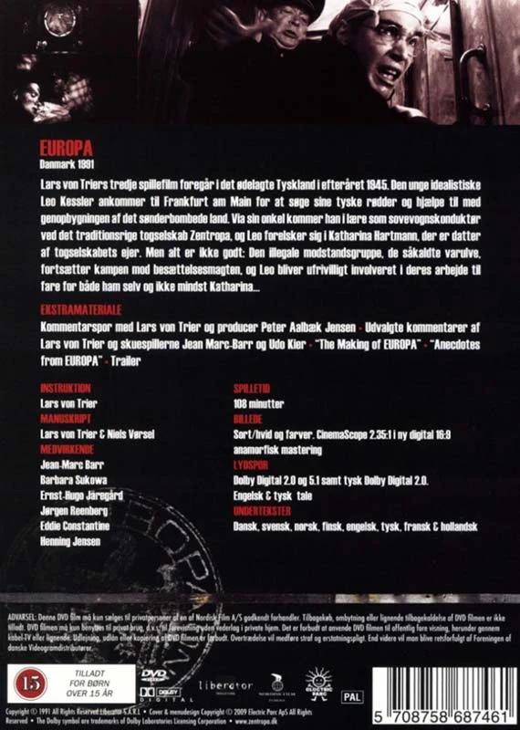 Europa (Larsas von Trieras) – DVD