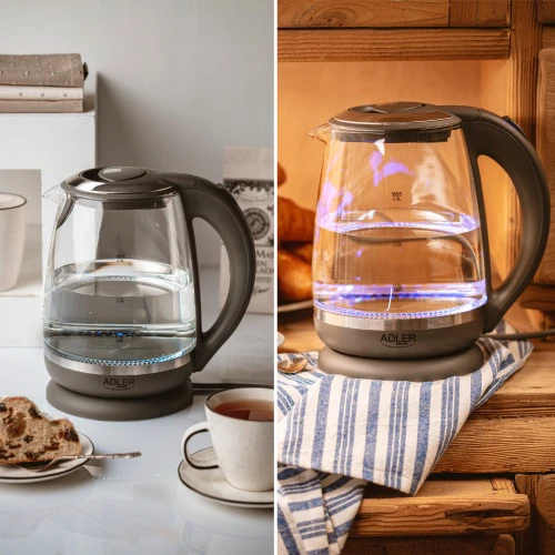 Adler | Virdulys | AD 1286 | Standard | 2200 W | 2 L | Plastic/Glass | 360° rotational base | Pilkas