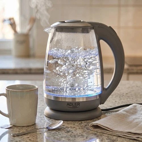 Adler | Virdulys | AD 1286 | Standard | 2200 W | 2 L | Plastic/Glass | 360° rotational base | Pilkas