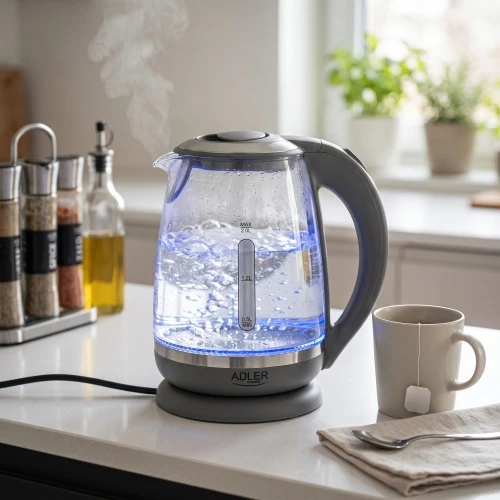 Adler | Virdulys | AD 1286 | Standard | 2200 W | 2 L | Plastic/Glass | 360° rotational base | Pilkas