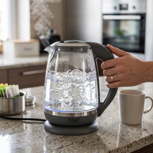 Adler | Virdulys | AD 1286 | Standard | 2200 W | 2 L | Plastic/Glass | 360° rotational base | Pilkas