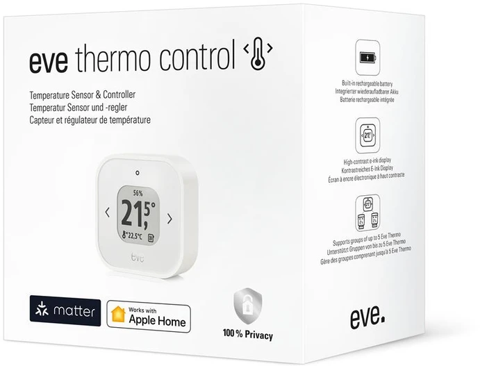 Eve Systems „Eve Thermo Control“ – (technologija „Matter“)
